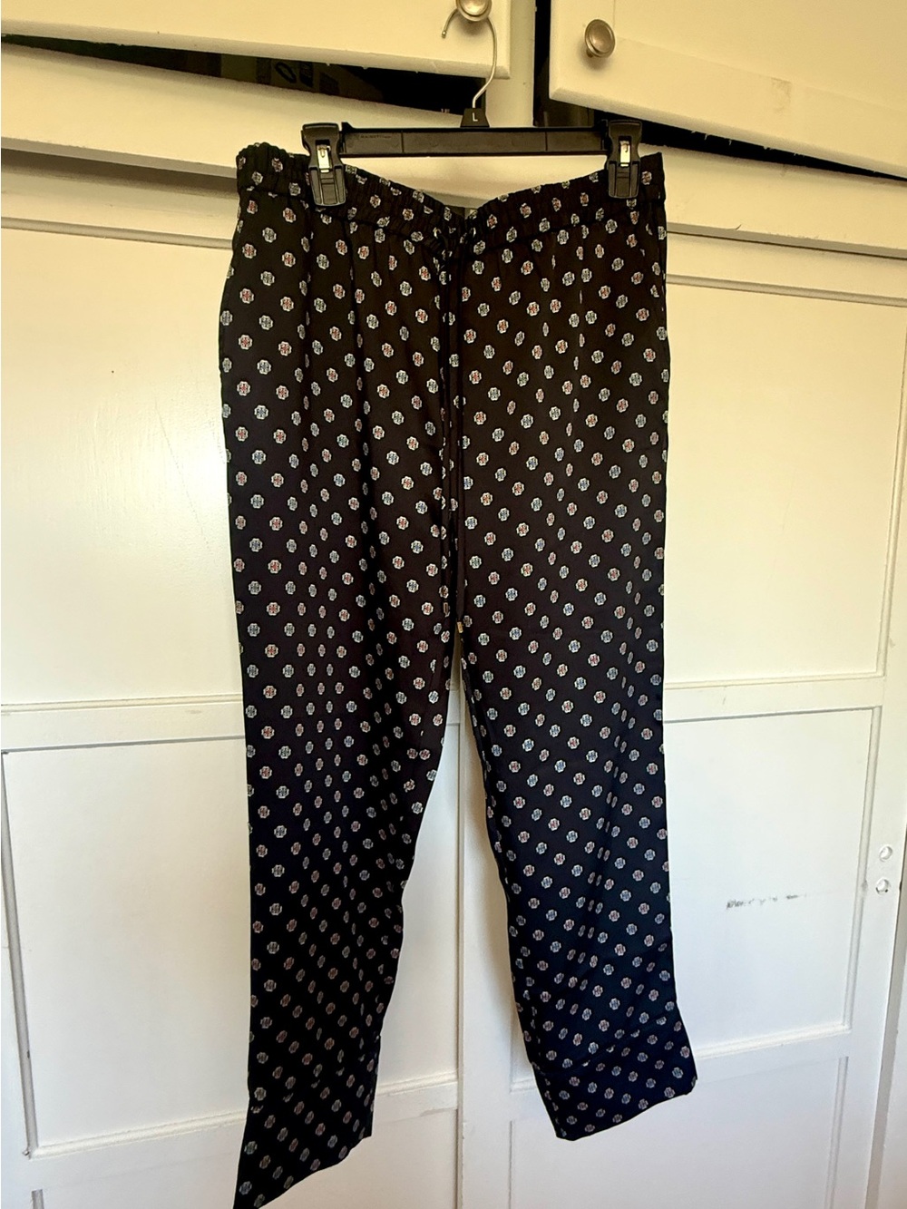 Ralph Lauren Black Polka Dot Lounge Pants